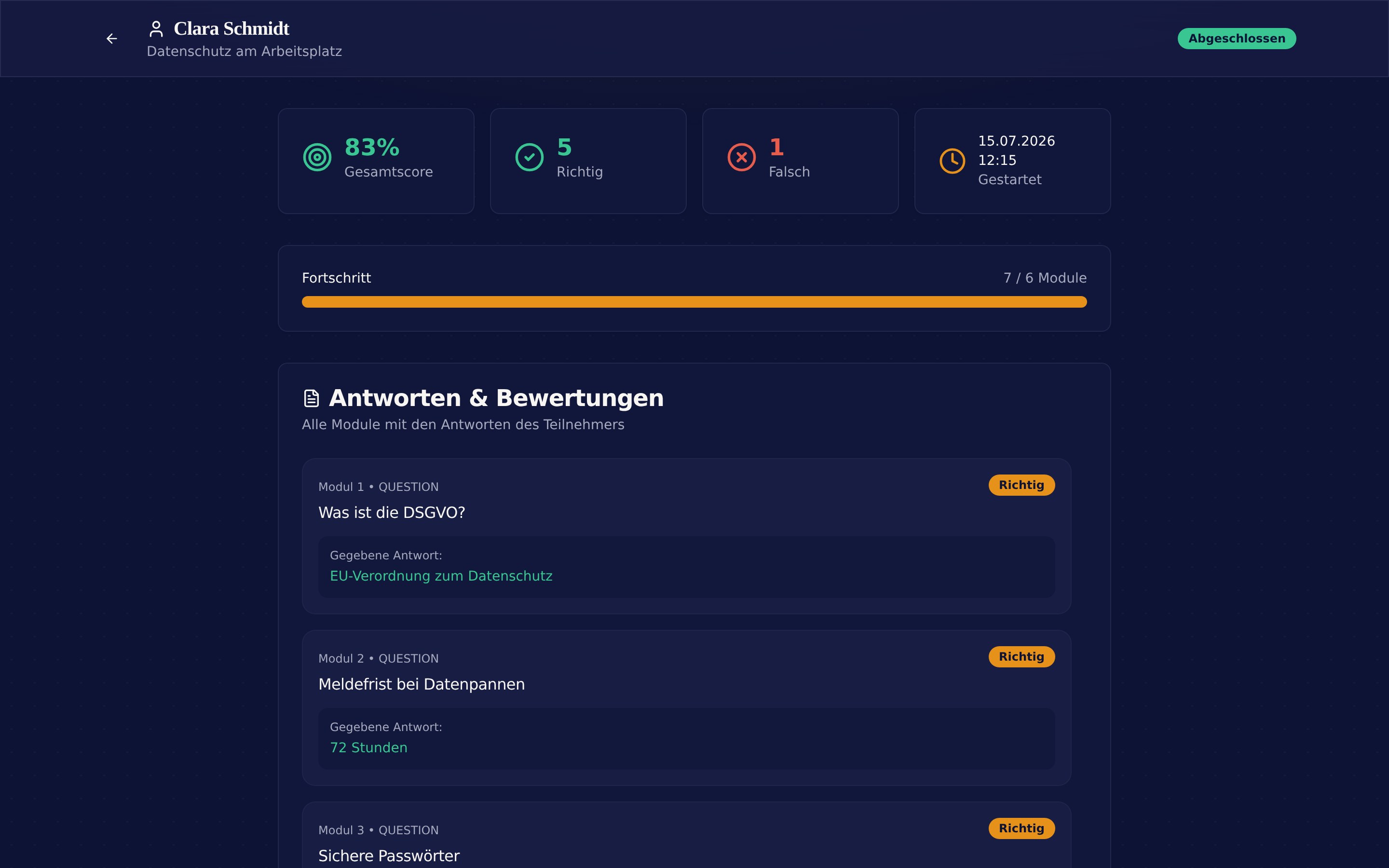 Smart Essay KI-Bewertung Screenshot
